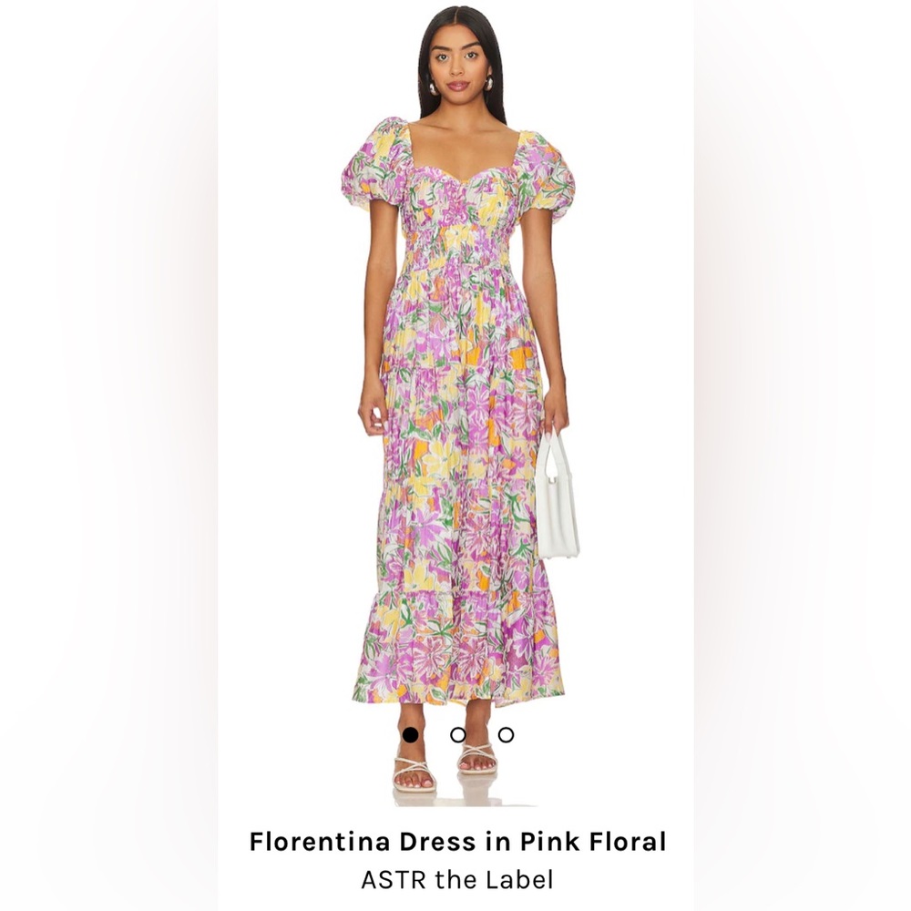 Revolve Full Length Puff Sleeve Dress